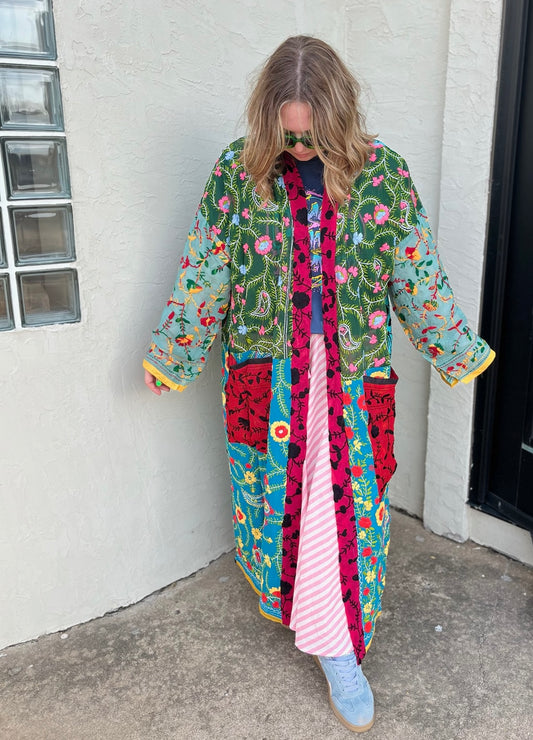 Wildflower Patchwork Kimono
