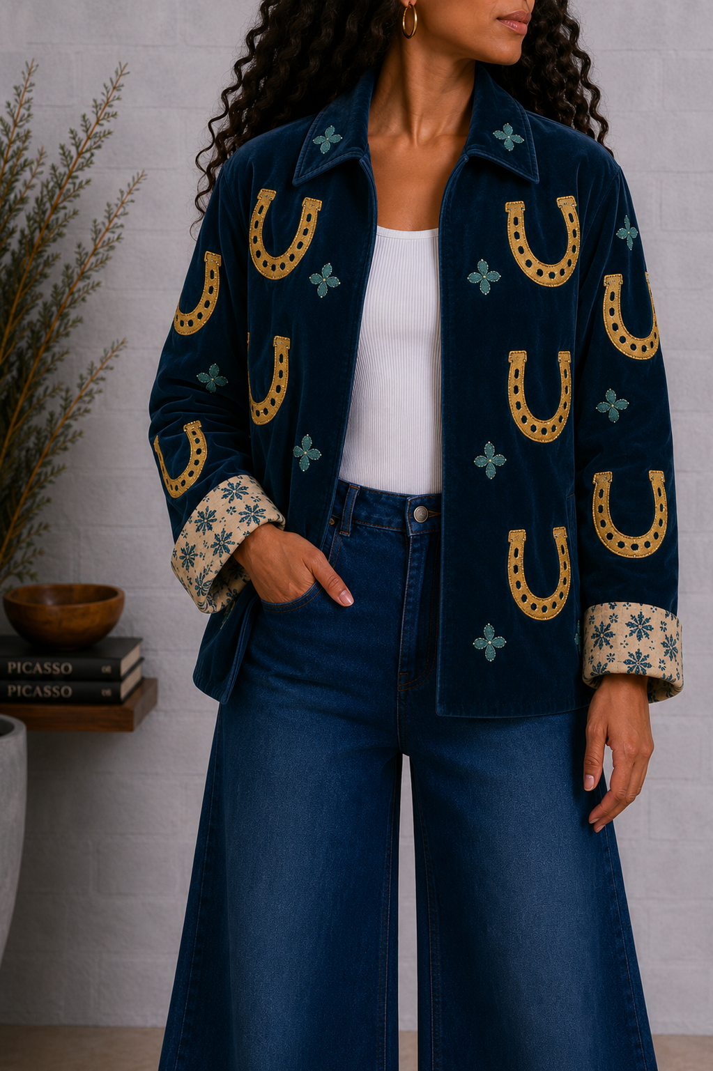 Horseshoe Velvet Jacket