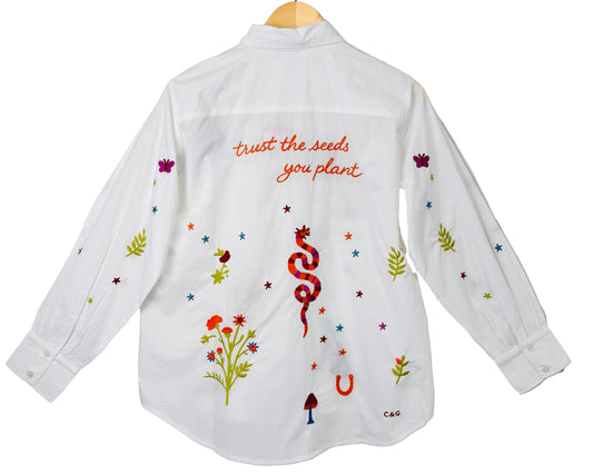 Plant The Seed Button Up