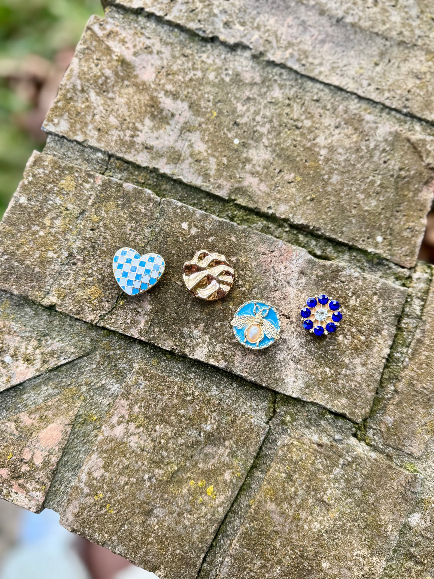 Button Covers - Blue Edition