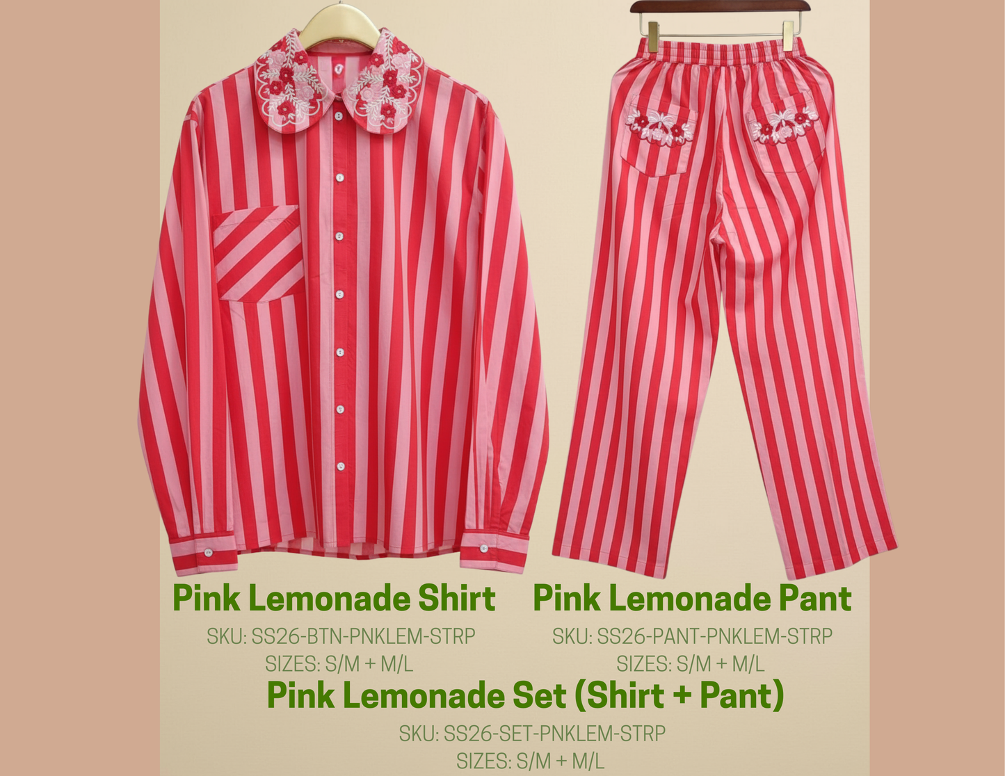 Pink Lemonade Set (Shirt + Pant)