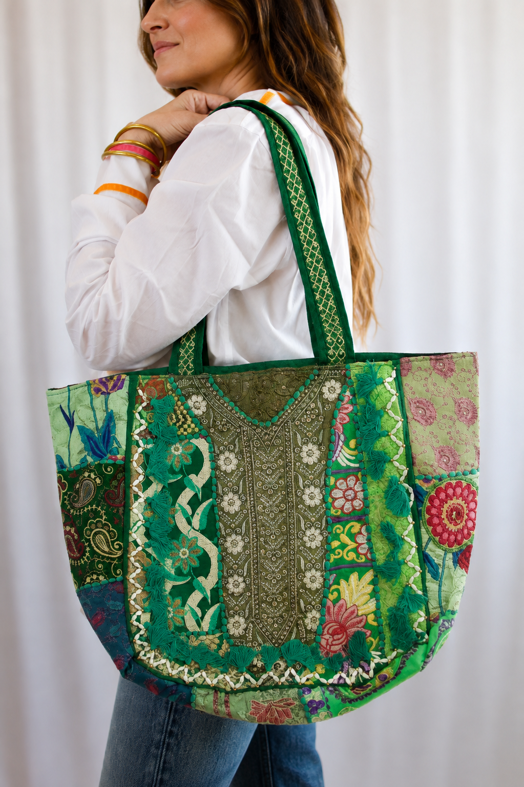 One-of-One Textile Bag : Emerald