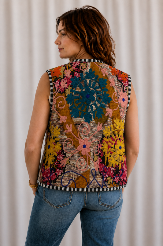 Jasmine Embroidered Vest