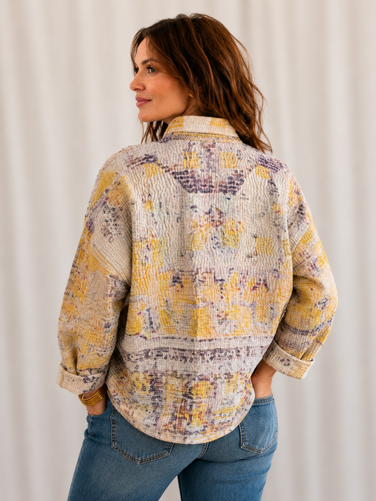 Golden Sunset Quilted Amy Jacket