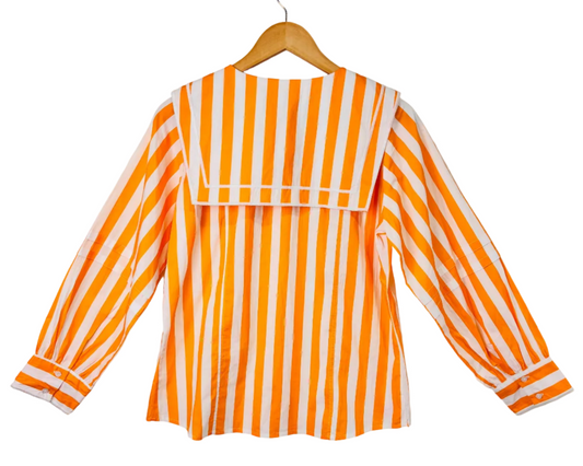 Sunset Stripe Button-Up