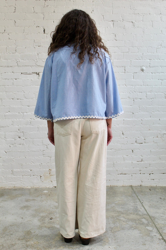 Blue Scalloped Horse Jacket