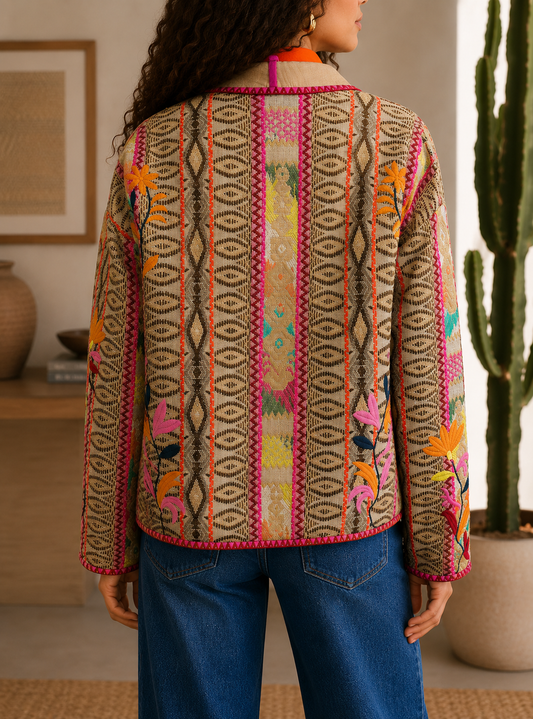 Desert Bloom Jacquard Jacket