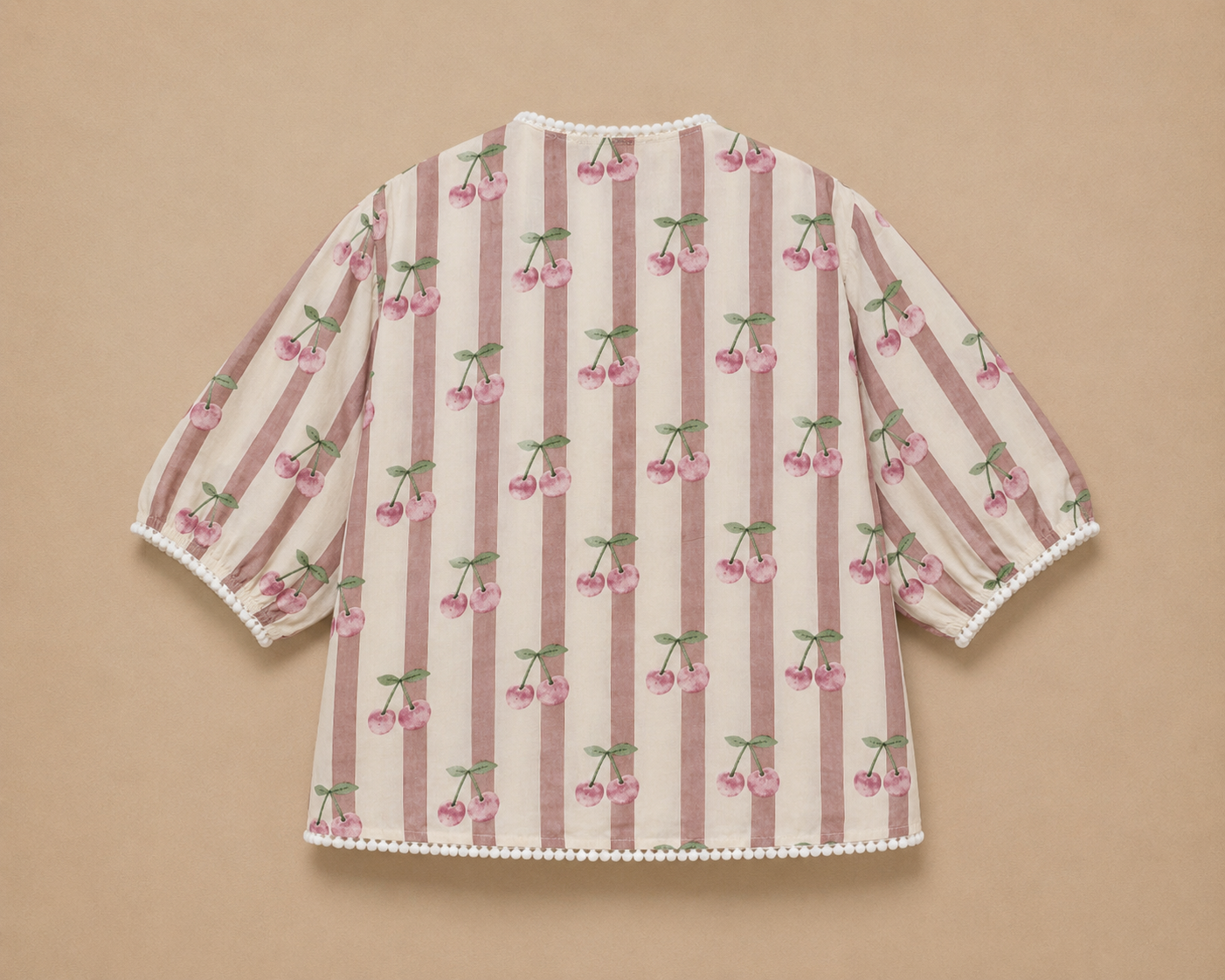 Give Me Cherry Cotton Shacket
