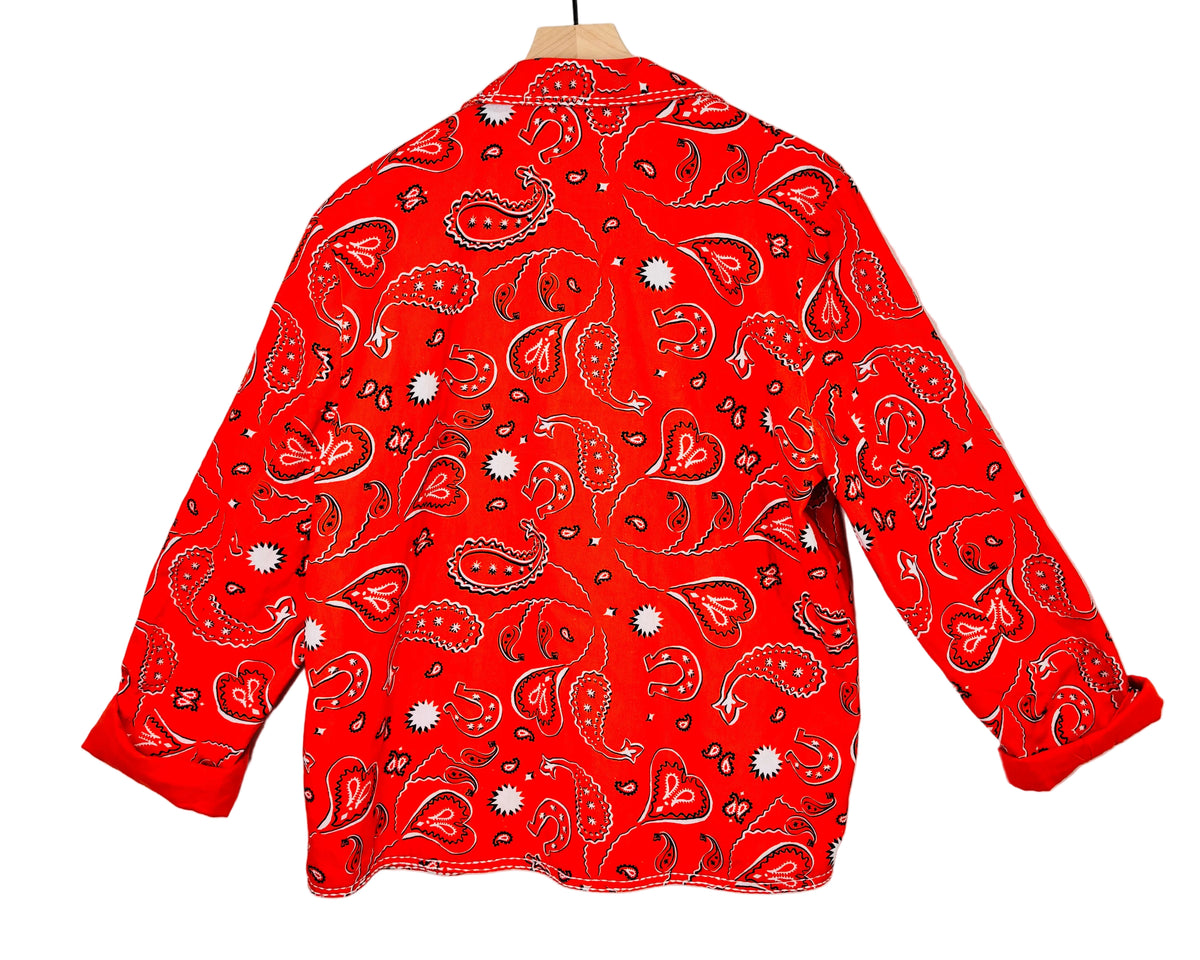 Red Signature Bandana Blazer
