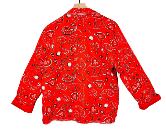 Red Signature Bandana Blazer