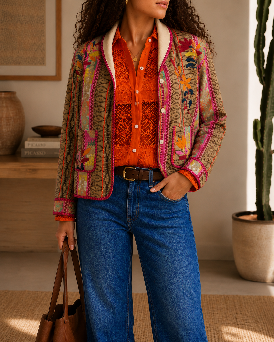 Desert Bloom Jacquard Jacket