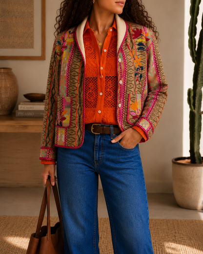 Desert Bloom Jacquard Jacket