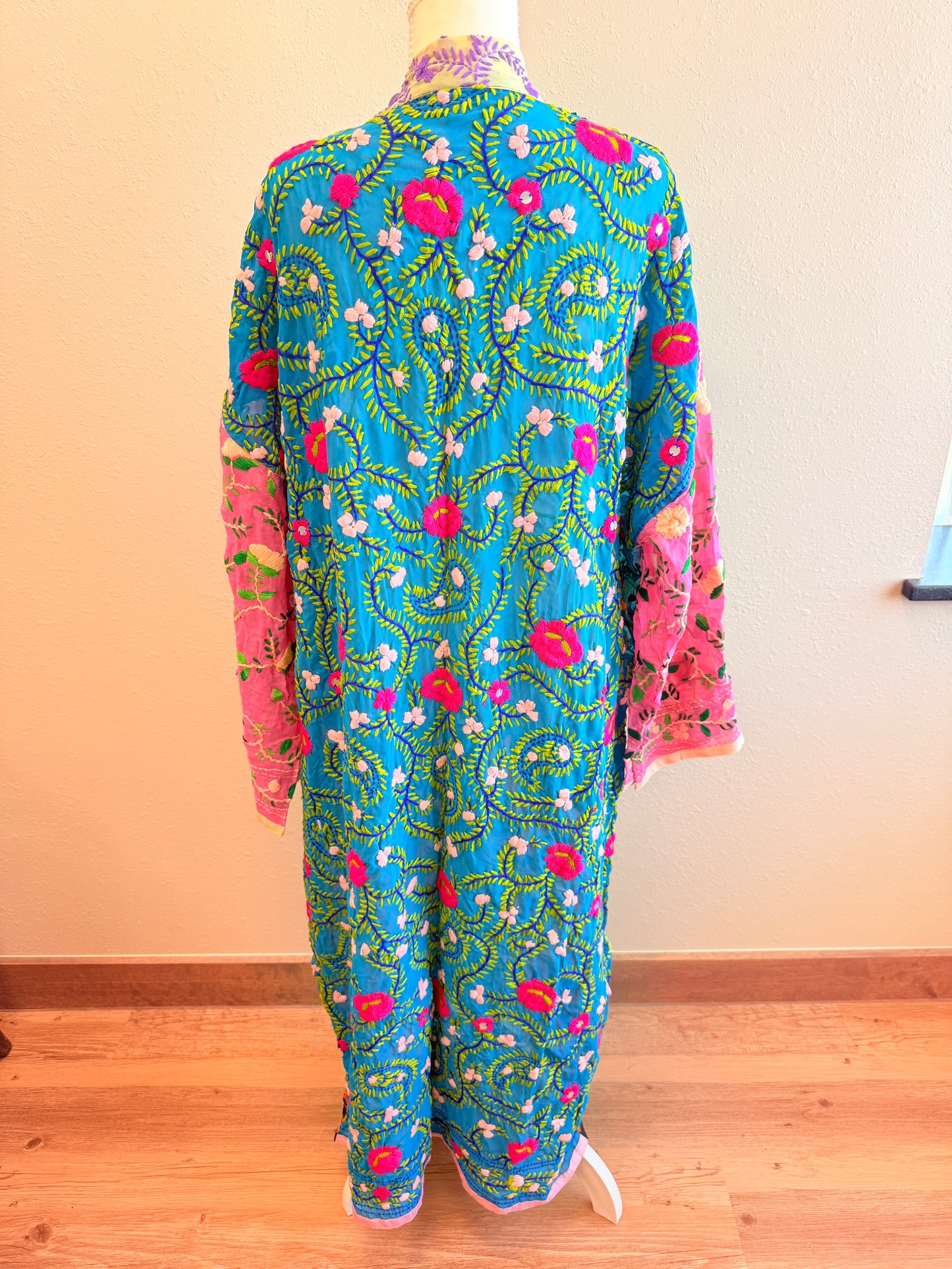 Neon Heart Patchwork Kimono