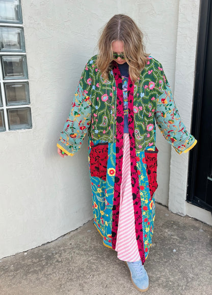 Wildflower Patchwork Kimono