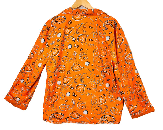 Orange Signature Bandana Blazer