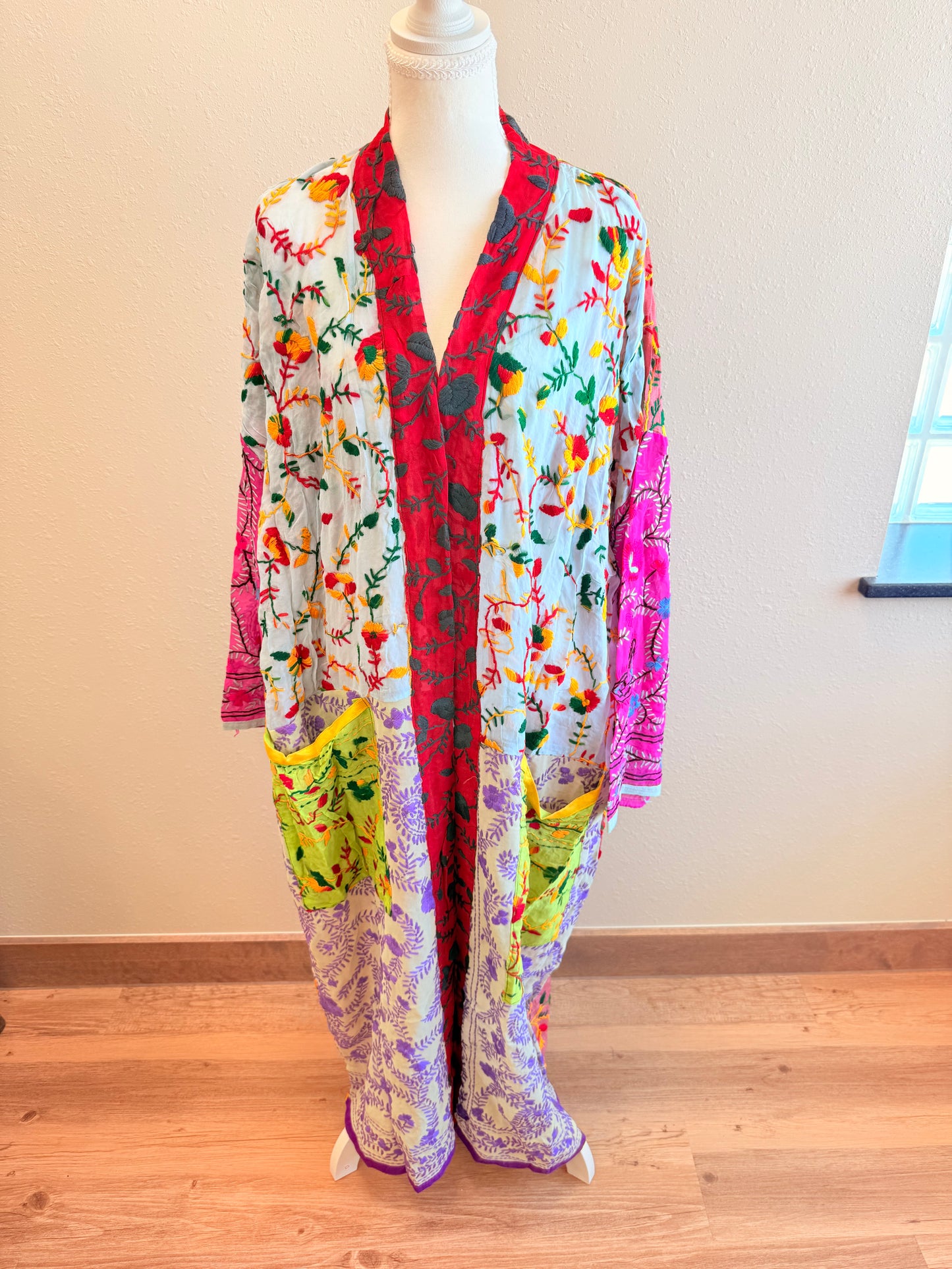 Neon Star Patchwork Kimono