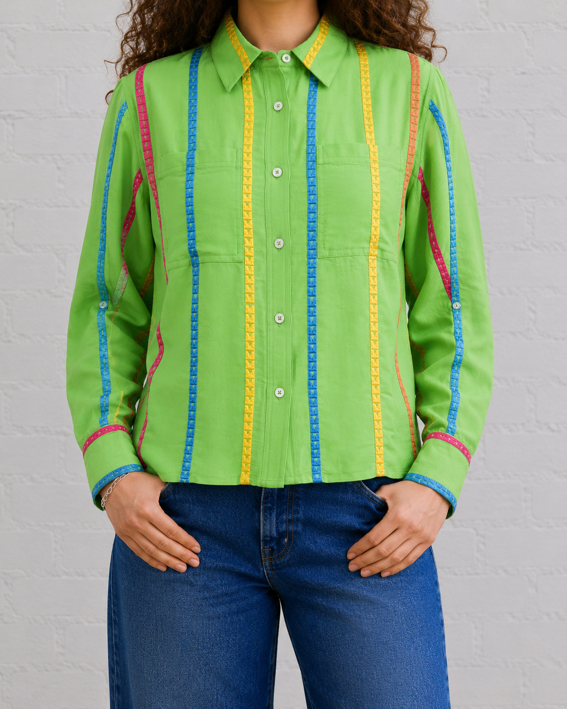 Fiesta Ribbon Button-Up