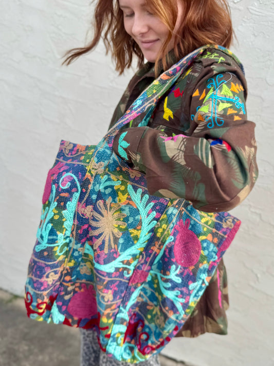 Embroidered Everyday Tote