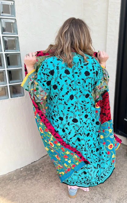 Wildflower Patchwork Kimono