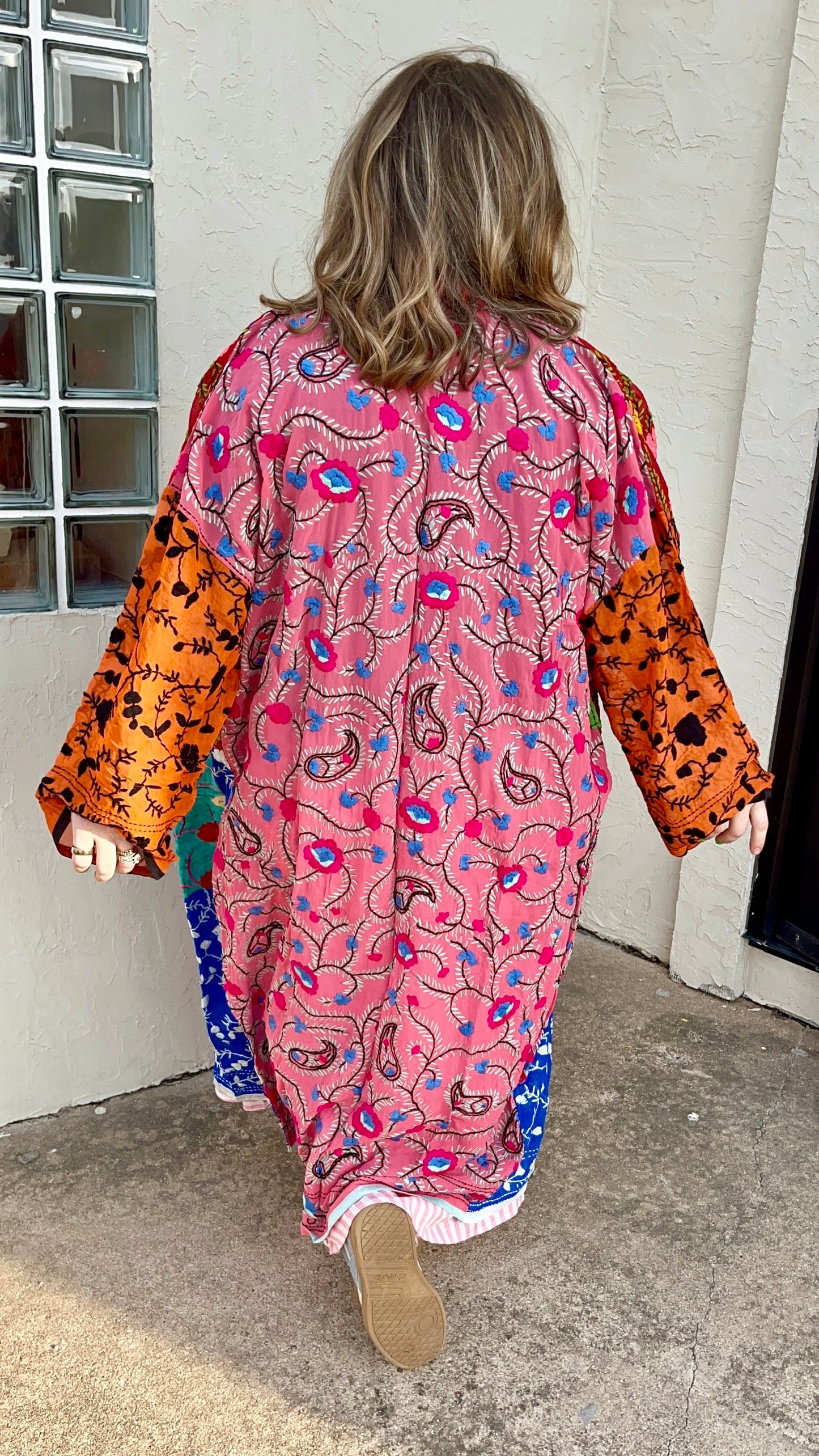 Sunflower Patchwork Kimono