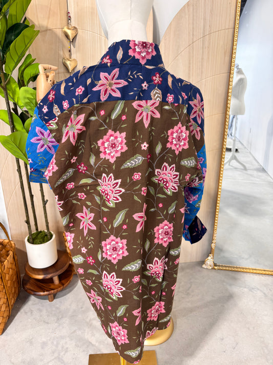 Eleanor Button-Up : Textile Floral