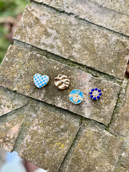 Button Covers - Blue Edition