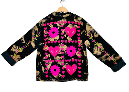 Camo Heart Embroidery Jacket
