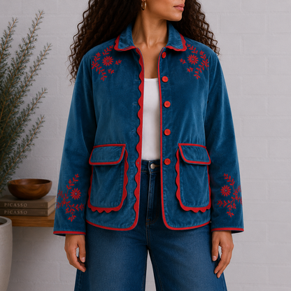 Wildflower Velvet Jacket