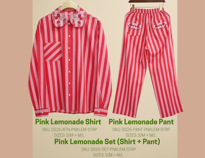 Pink Lemonade Set (Shirt + Pant)