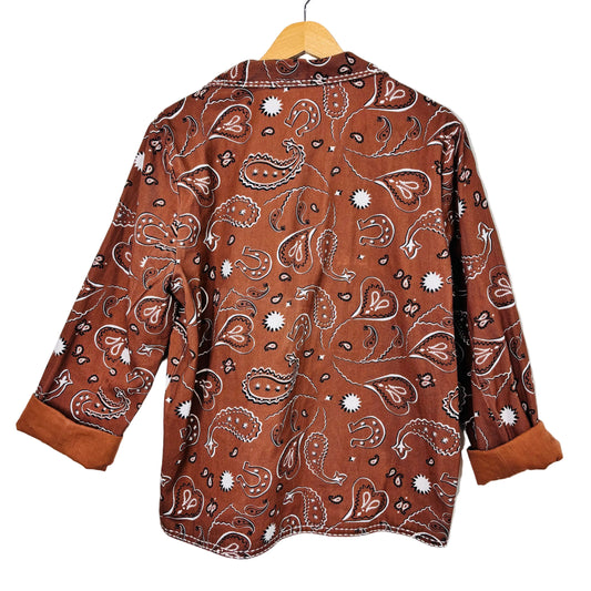 Brown Signature Bandana Blazer