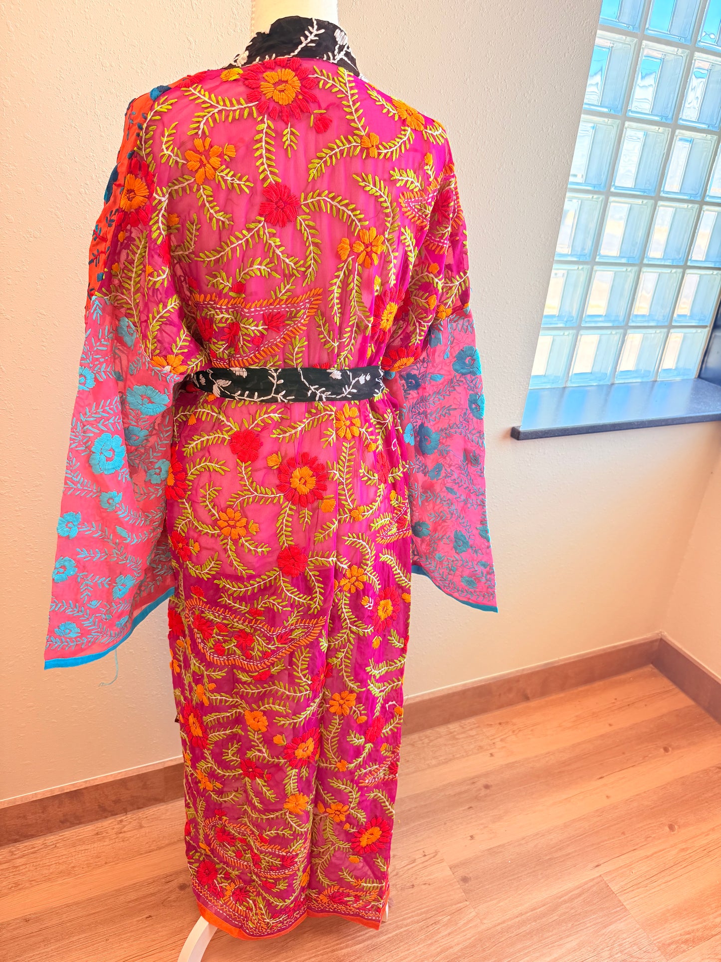 Neon Safire Patchwork Kimono