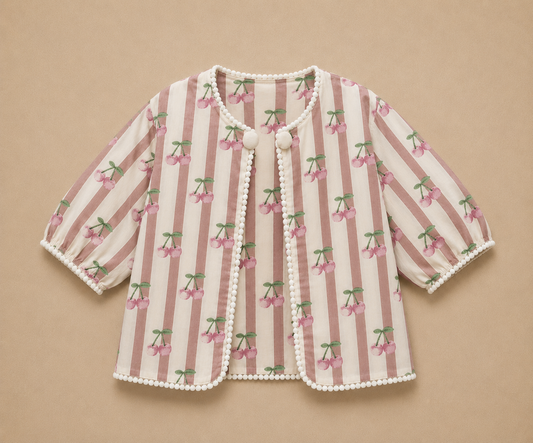 Give Me Cherry Cotton Shacket