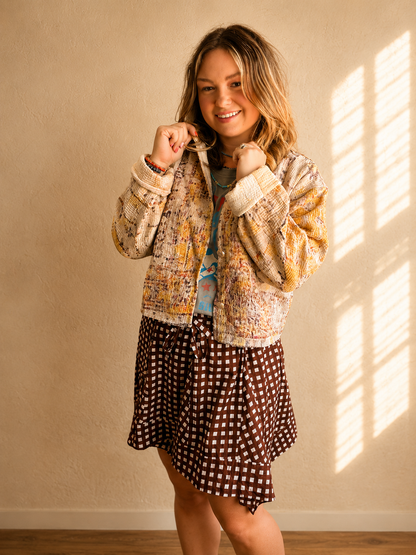 Golden Sunset Quilted Amy Jacket