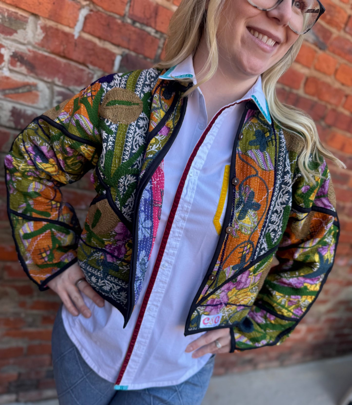 Mosaic Cotton Jacket