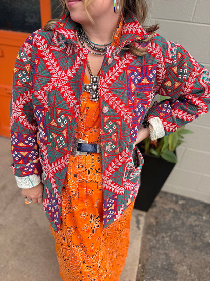 The Red Dirt Cross-Stitch Jacket
