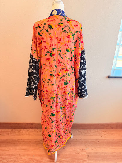 Neon Pink Patchwork Kimono