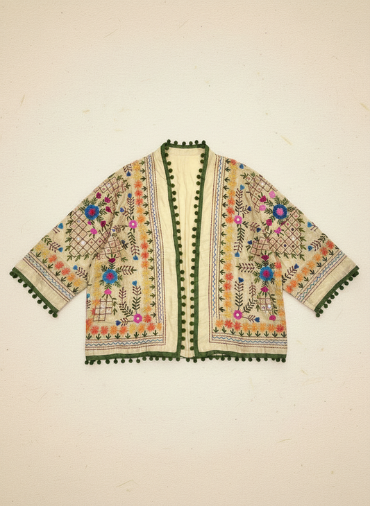 Green Bloom Kimono