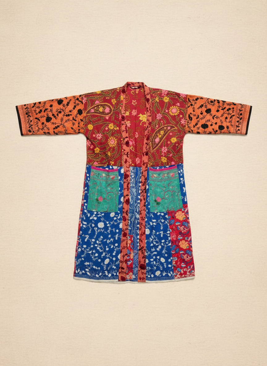 Sunflower Patchwork Kimono