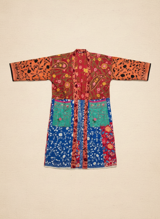 Sunflower Patchwork Kimono