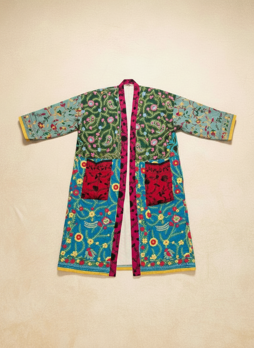 Wildflower Patchwork Kimono