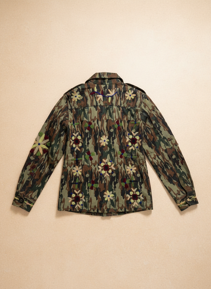 Steel Chic Embroidered Field Shacket