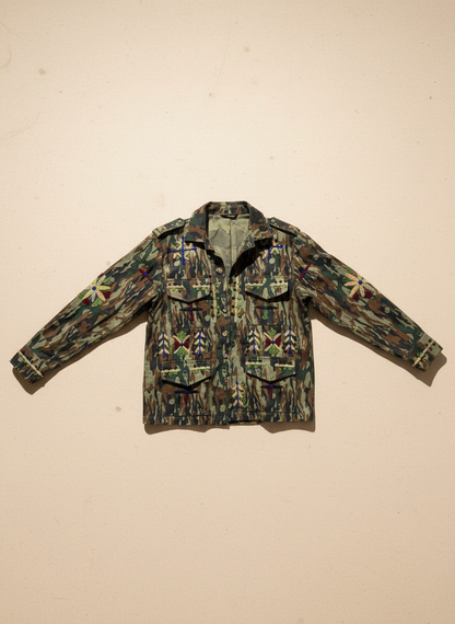 Steel Chic Embroidered Field Shacket