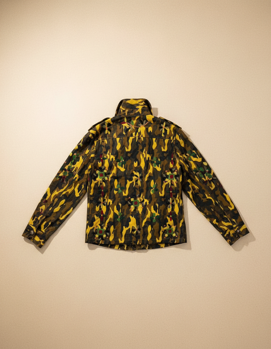 Stone Chic Embroidered Field Shacket