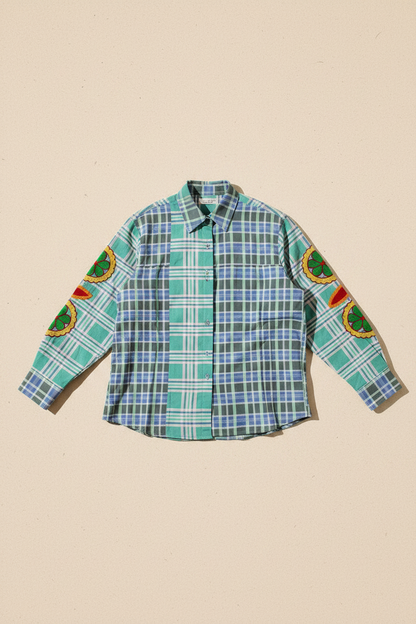 The Citrus Picnic Button-Up