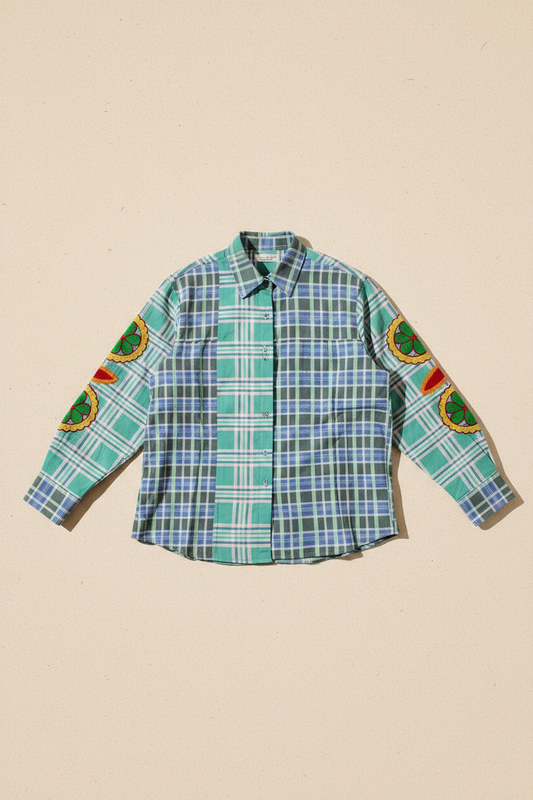 The Citrus Picnic Button-Up