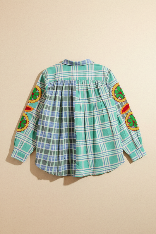 The Citrus Picnic Button-Up