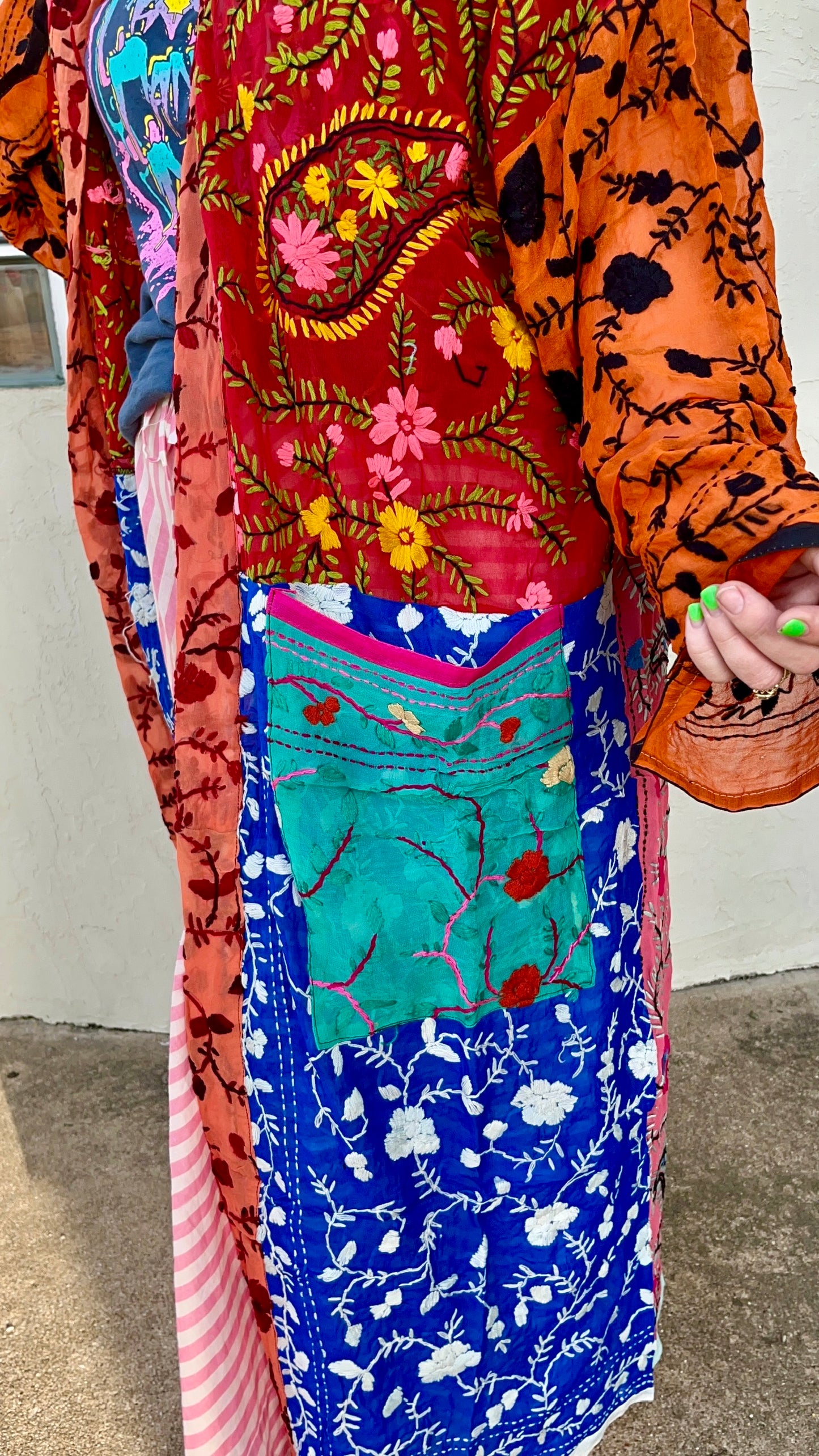 Sunflower Patchwork Kimono