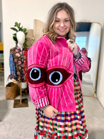 Lucky Eye Velvet Jacket