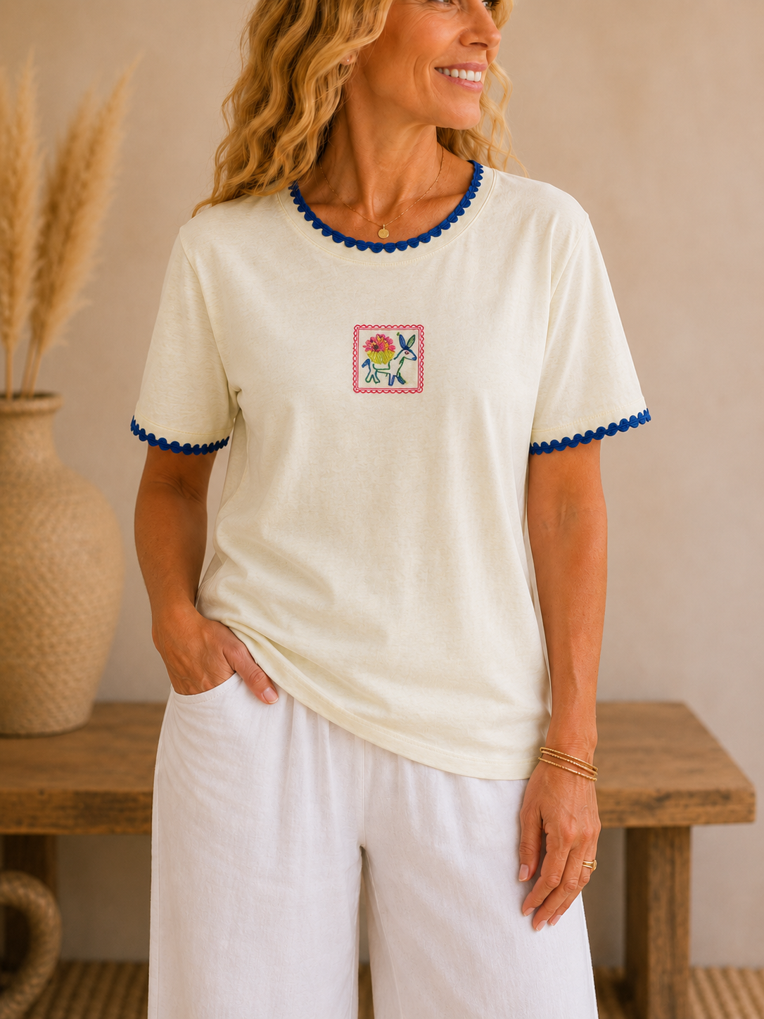 Little Burro Embroidered Tee