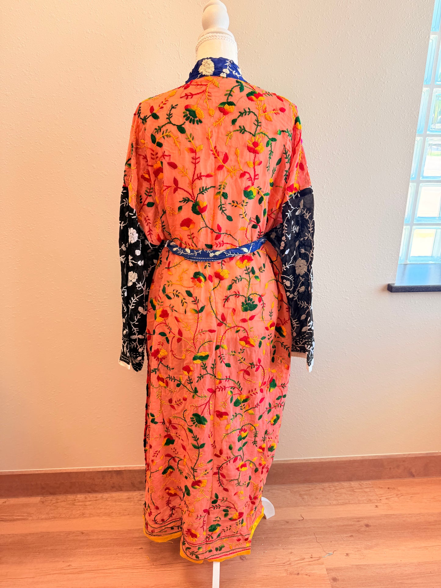 Neon Pink Patchwork Kimono